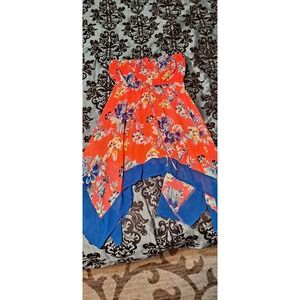 My Michelle Strapless Bright Summer Dress Size Large